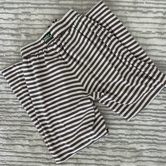 Daily Drills Brown and White Striped Pants - Picture 4 of 4